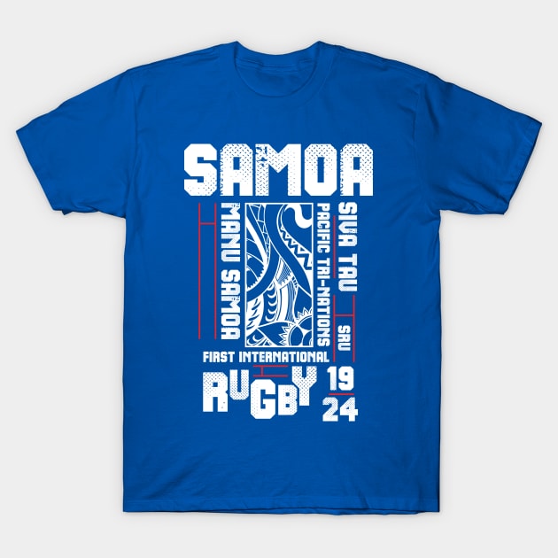 Manu Samoa Rugby Fan Memorabilia Siva Tau T-Shirt by CGD